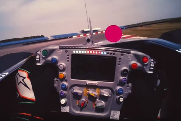 See an F1 race through the eyes of the driver and witness his near-superhuman reactions