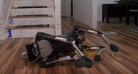 Boston Dynamics' SpotMini robot and banana peels don't mix